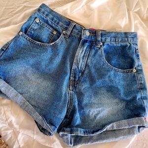 High waisted denime short